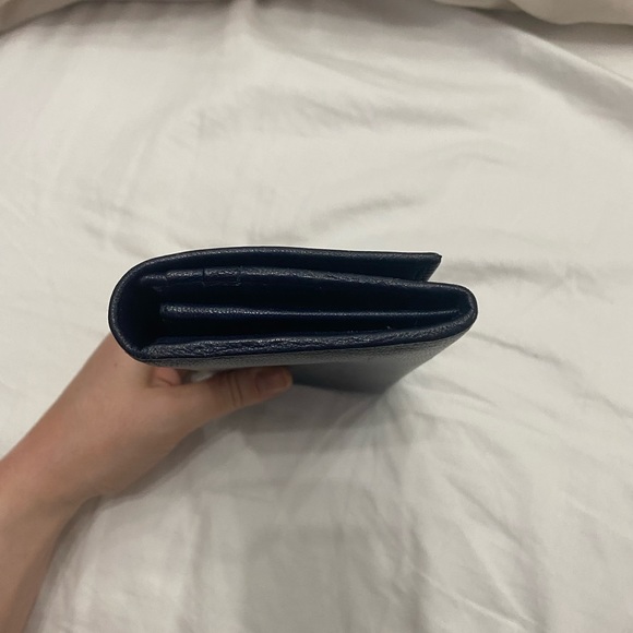 Saint Laurent YSL flap wallet in Navy 100% authentic - Picture 2 of 10